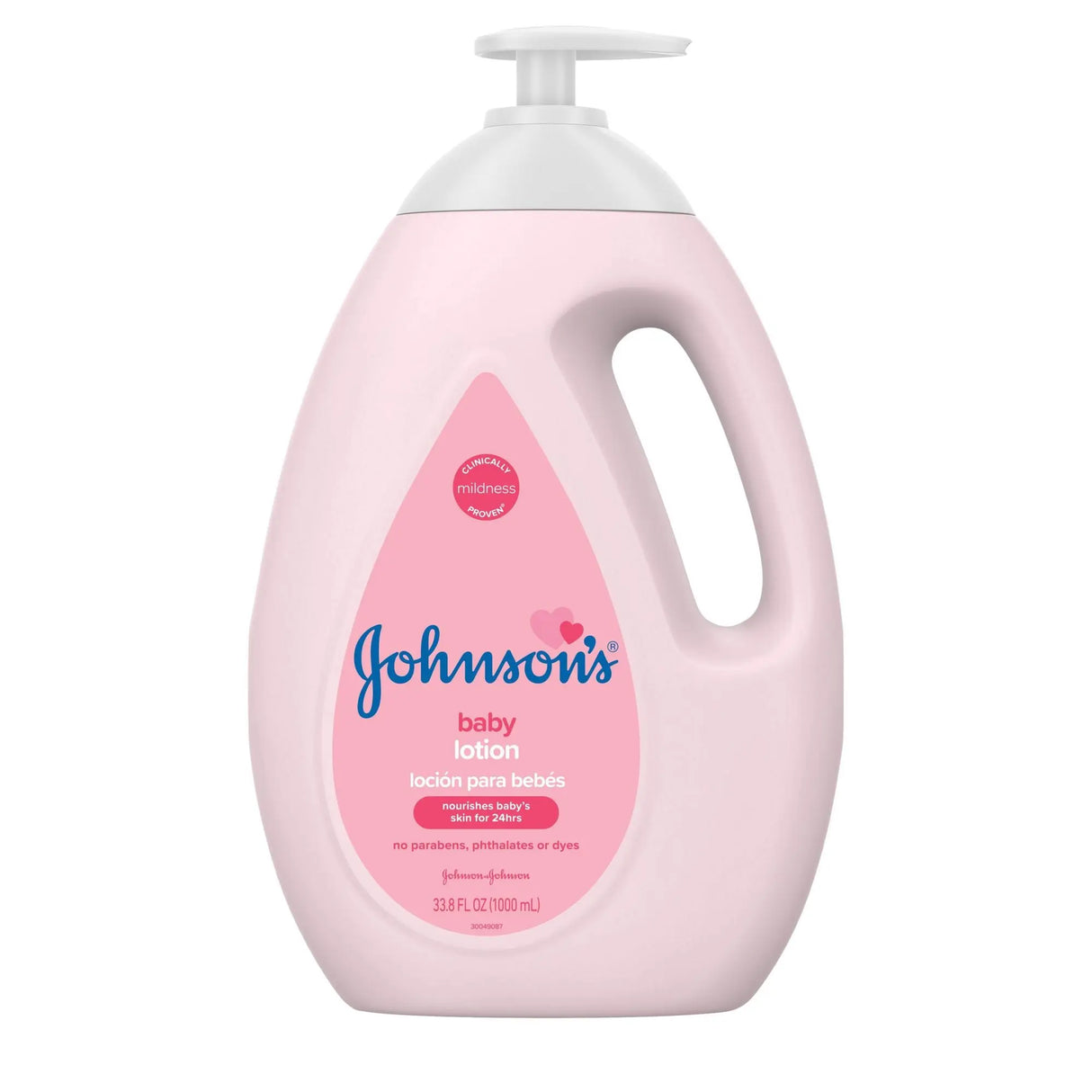 Johnson's Pink Baby Lotion with Coconut Oil (33.8 oz) | Gentle Moisture for Delicate Skin Johnson's
