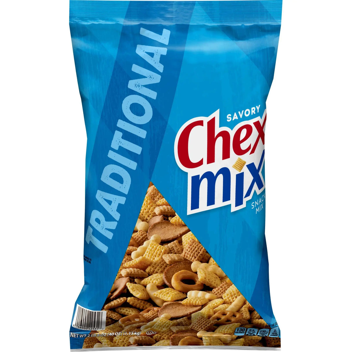 Chex Mix Traditional Snack Mix (40 oz) | Classic Savory Crunch Chex Mix