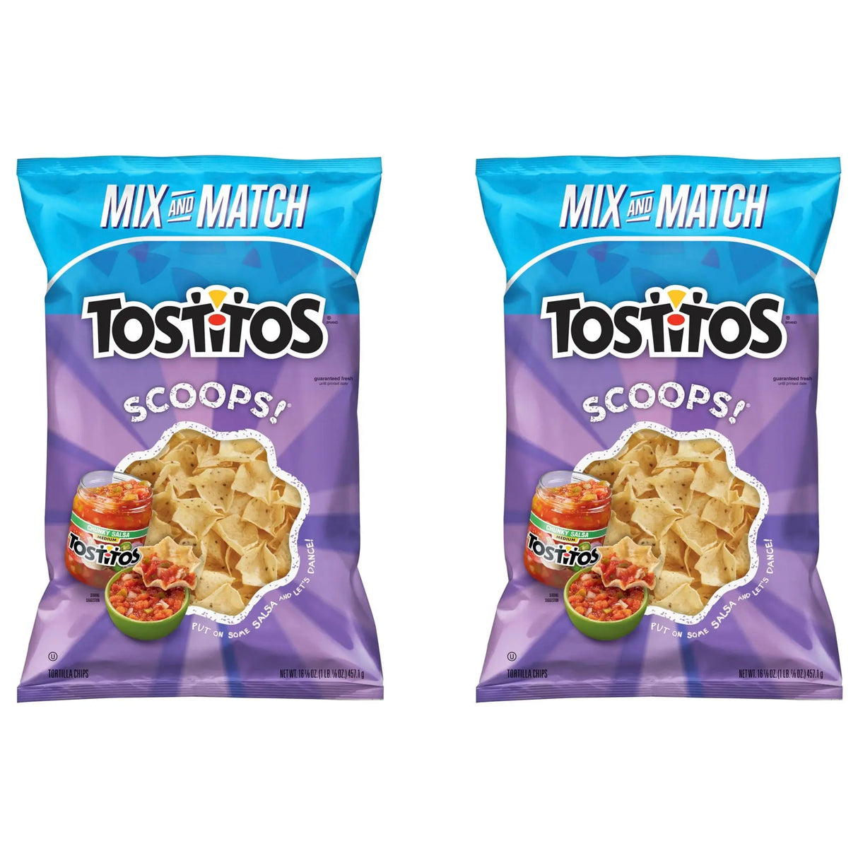 Tostitos Scoops Tortilla Chips Pick n' Pack (2-Pack) | Perfect Chip & Dip Shape Frito-Lay