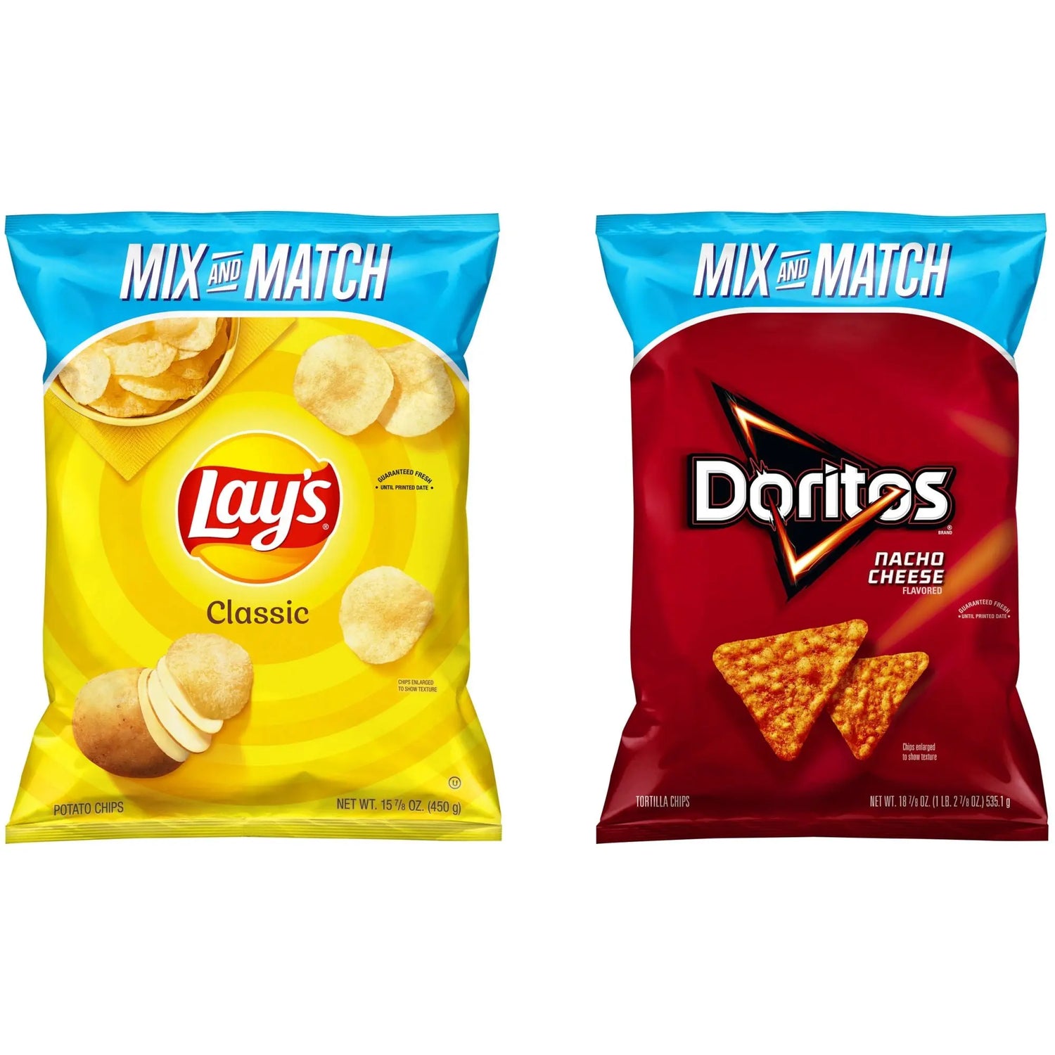 Doritos Nacho Cheese & Lay's Classic Pick n' Pack | Family Snack Variety Frito-Lay