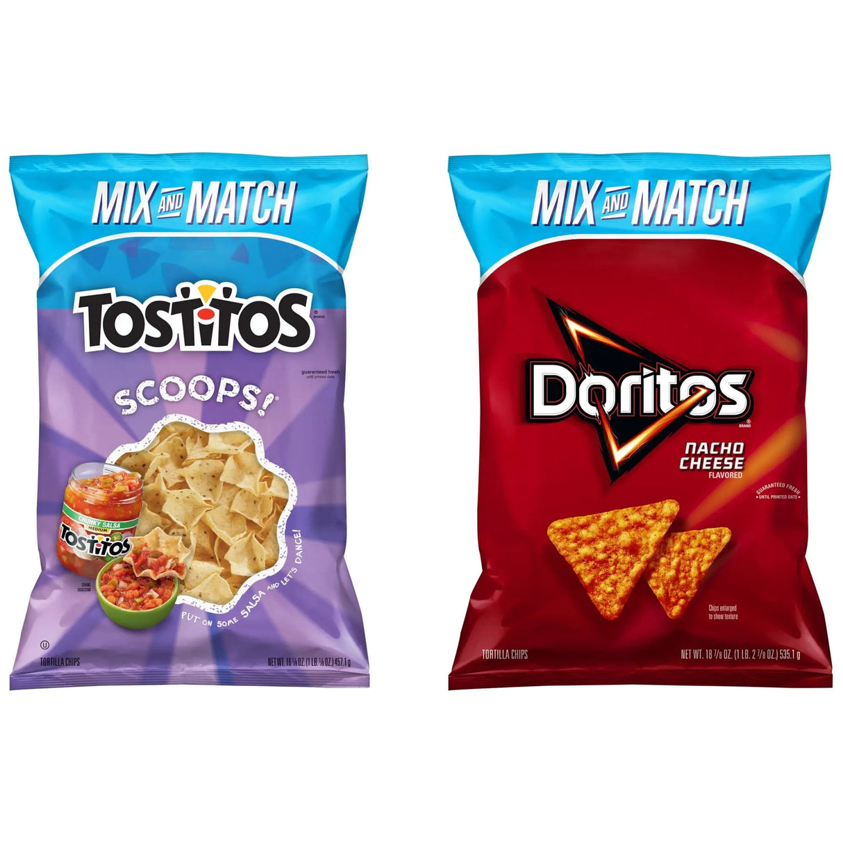Doritos & Tostitos Scoops Pick n' Pack | Bold Chips Variety Mix Frito-Lay
