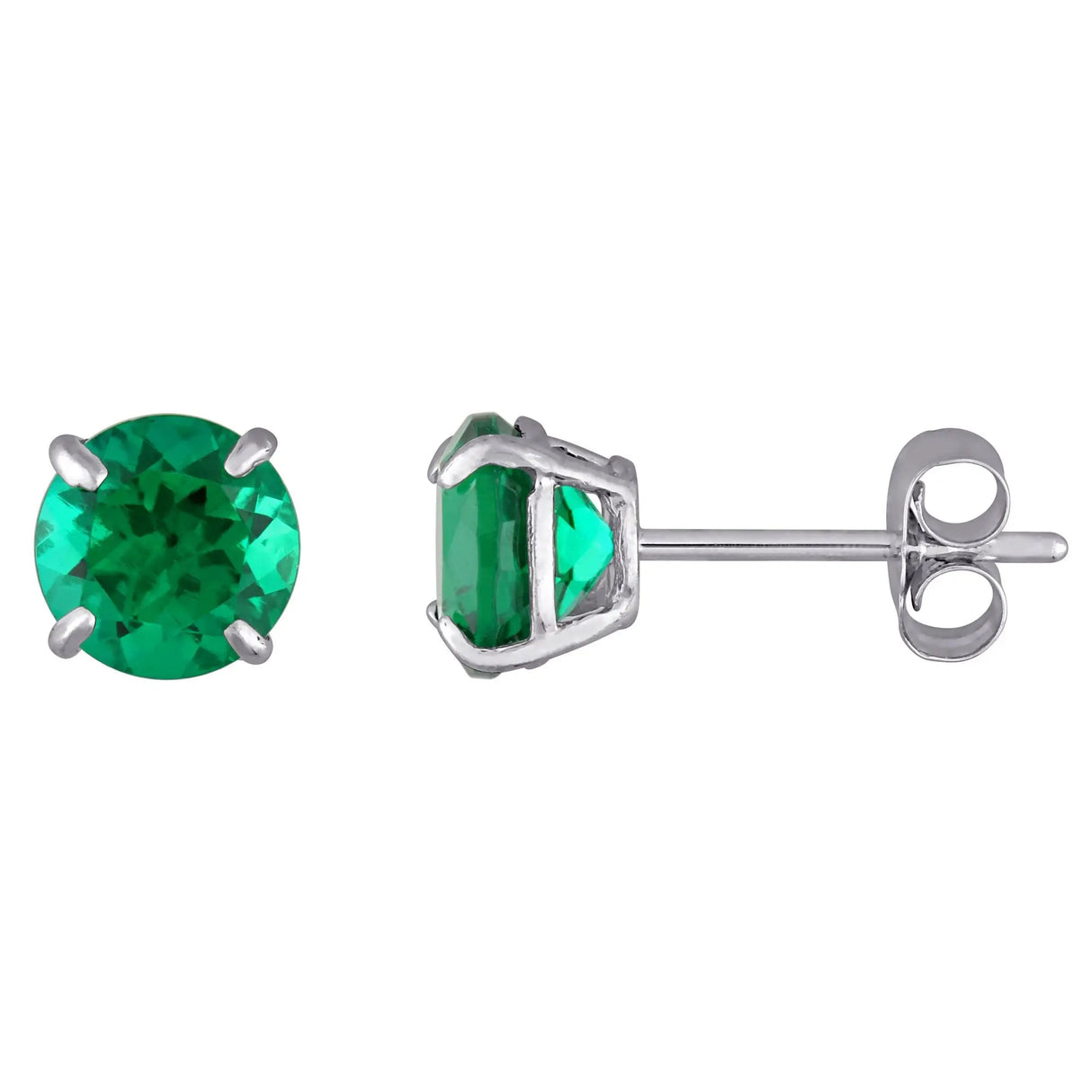 Created Emerald Stud Earrings (1.625 ct. t.g.w.) | Sparkling Green Gemstone Elegance AFS Wholesale Shop