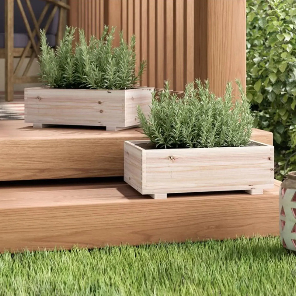 Timber Valley Cedar Planter & Storage Box (2-Piece) | Dual-Use Garden Furniture Timber Valley