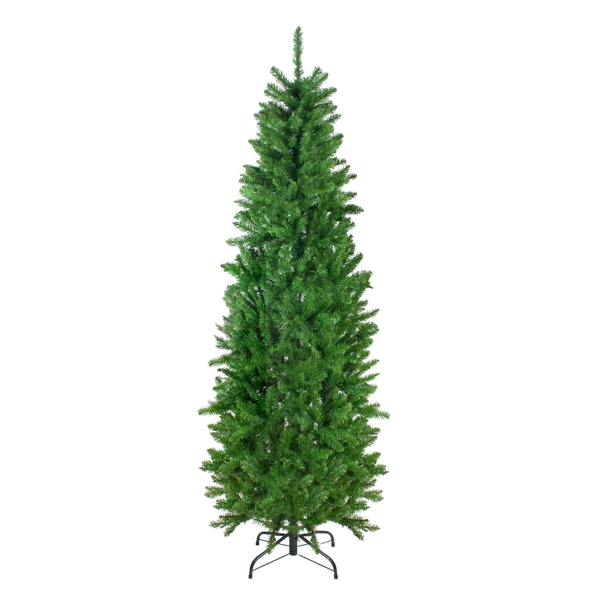 Northlight 7.5' Unlit Pencil White River Fir Tree | Slim Artificial Holiday Decor Northlight