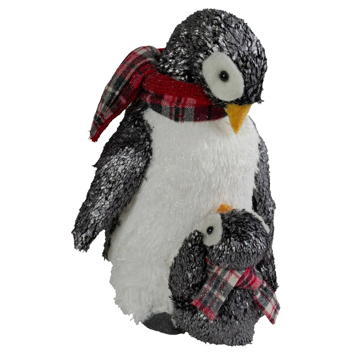 Northlight Plush Penguin Holiday Figurine (12") | Adorable Mother & Chick Décor Northlight