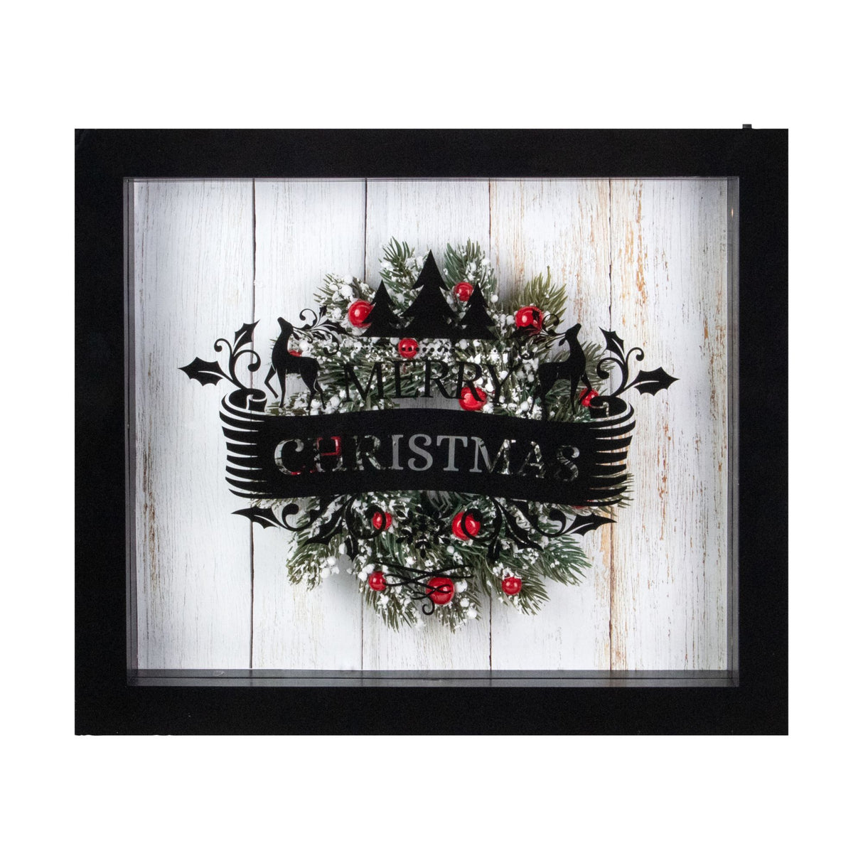 Northlight Framed 3D Merry Christmas LED Decor