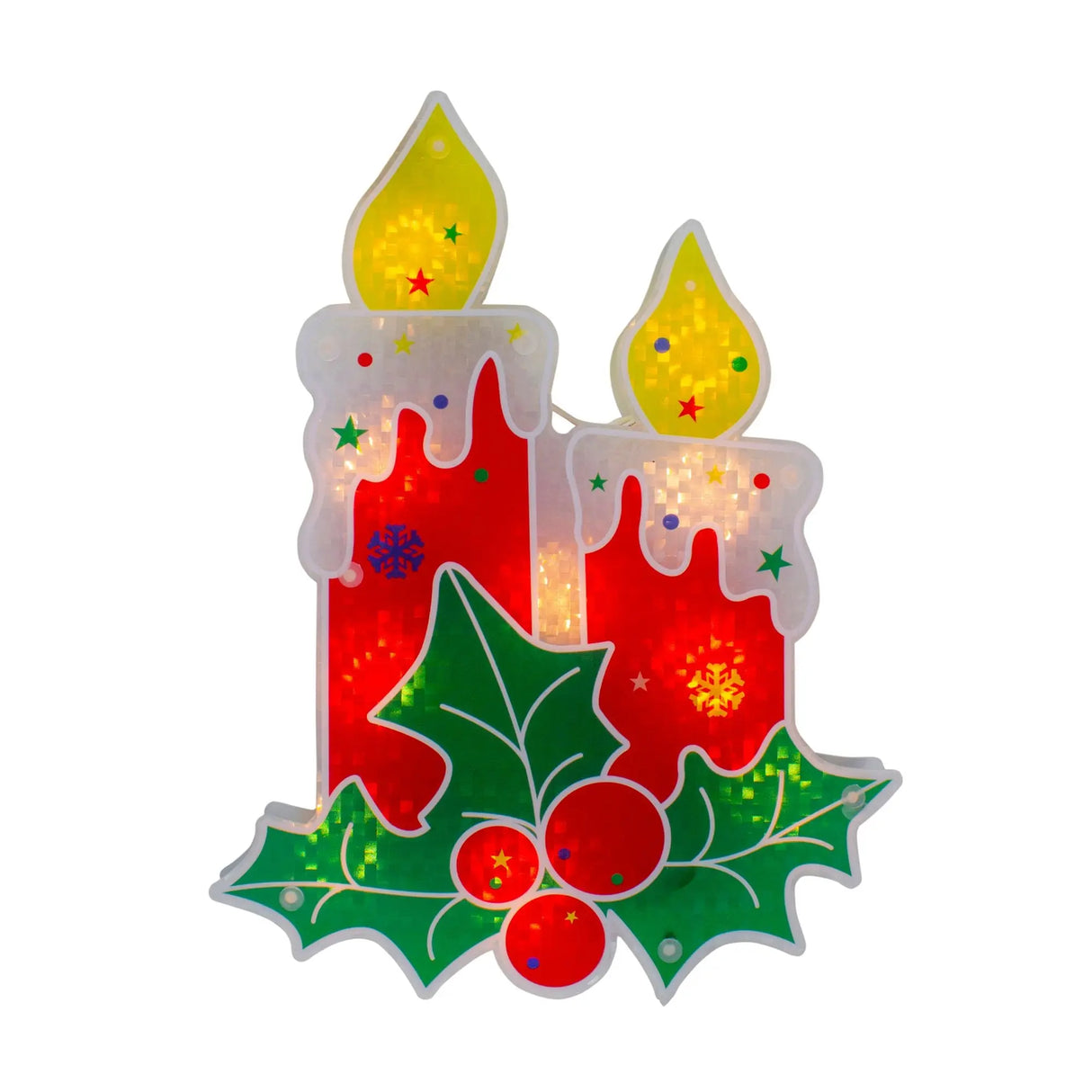 Northlight Candle Window Decoration (12", Red) | Festive LED Holiday Ambiance Northlight