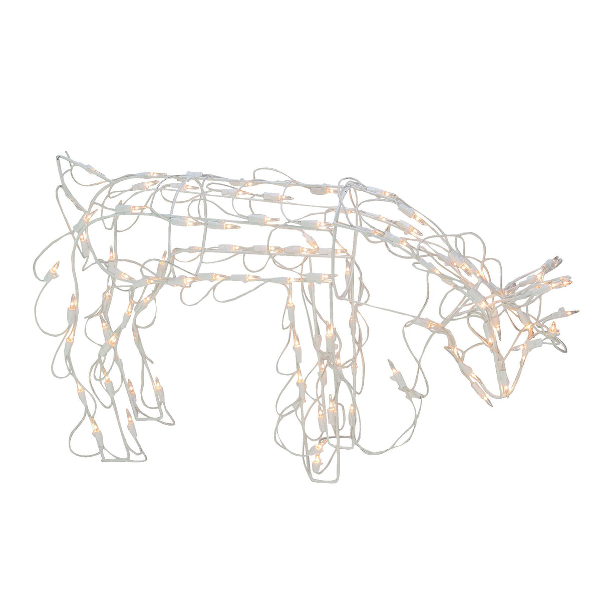 Northlight Clear Standing Reindeer 25 inch White LED