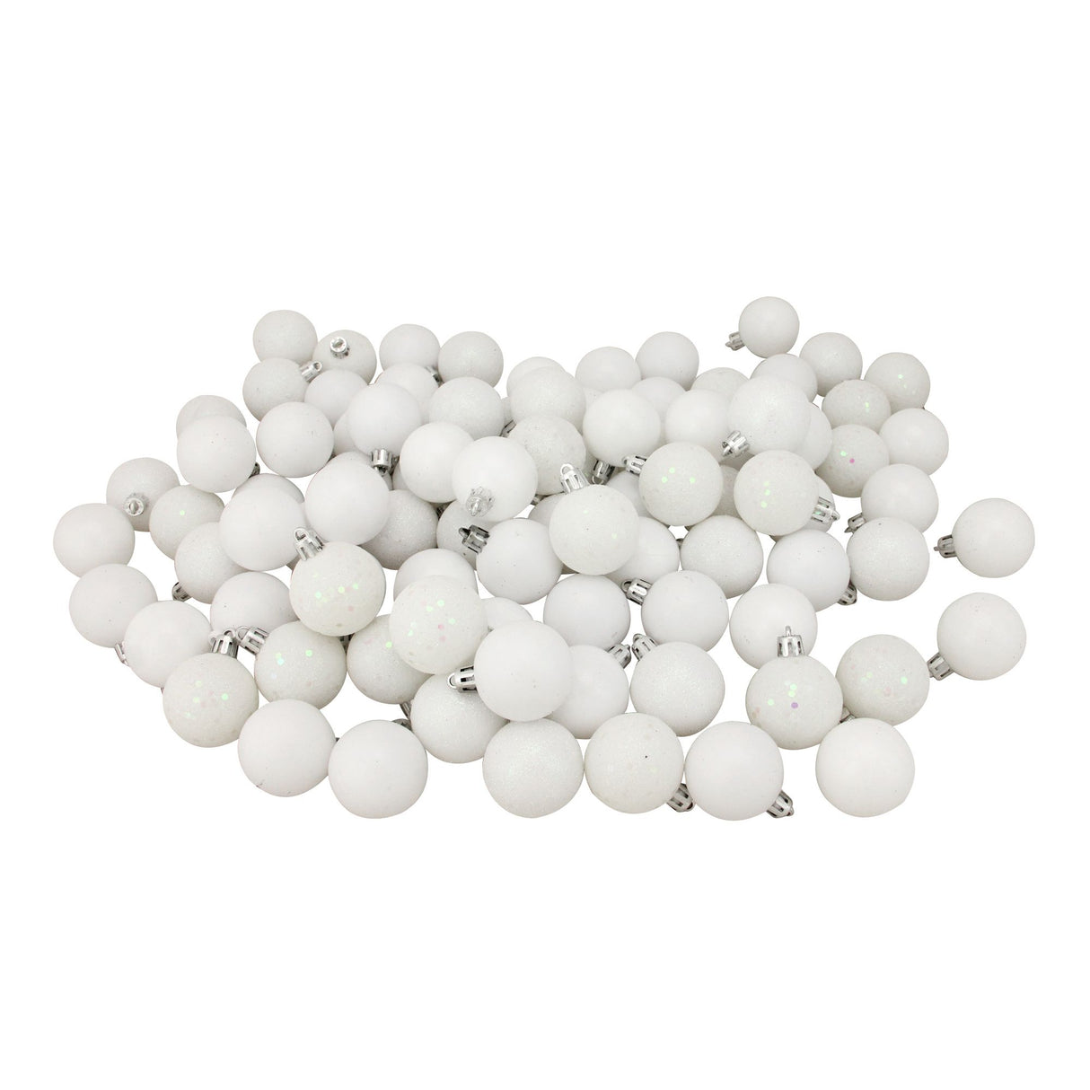 Northlight winter white shatterproof ornaments