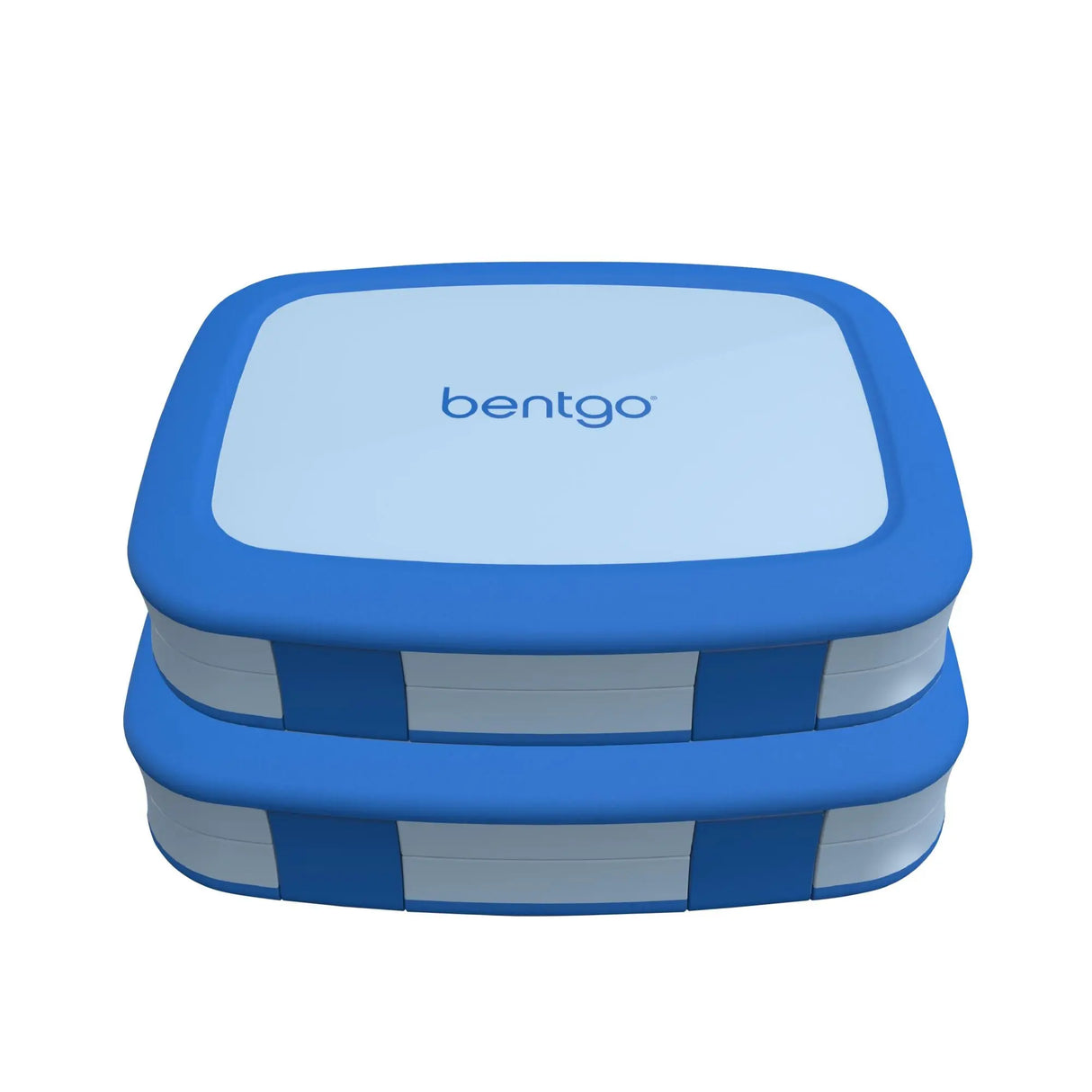 Bentgo Fresh Kids Lunch Box (2-Pack) | Blue Leakproof Lunch Gear Bentgo