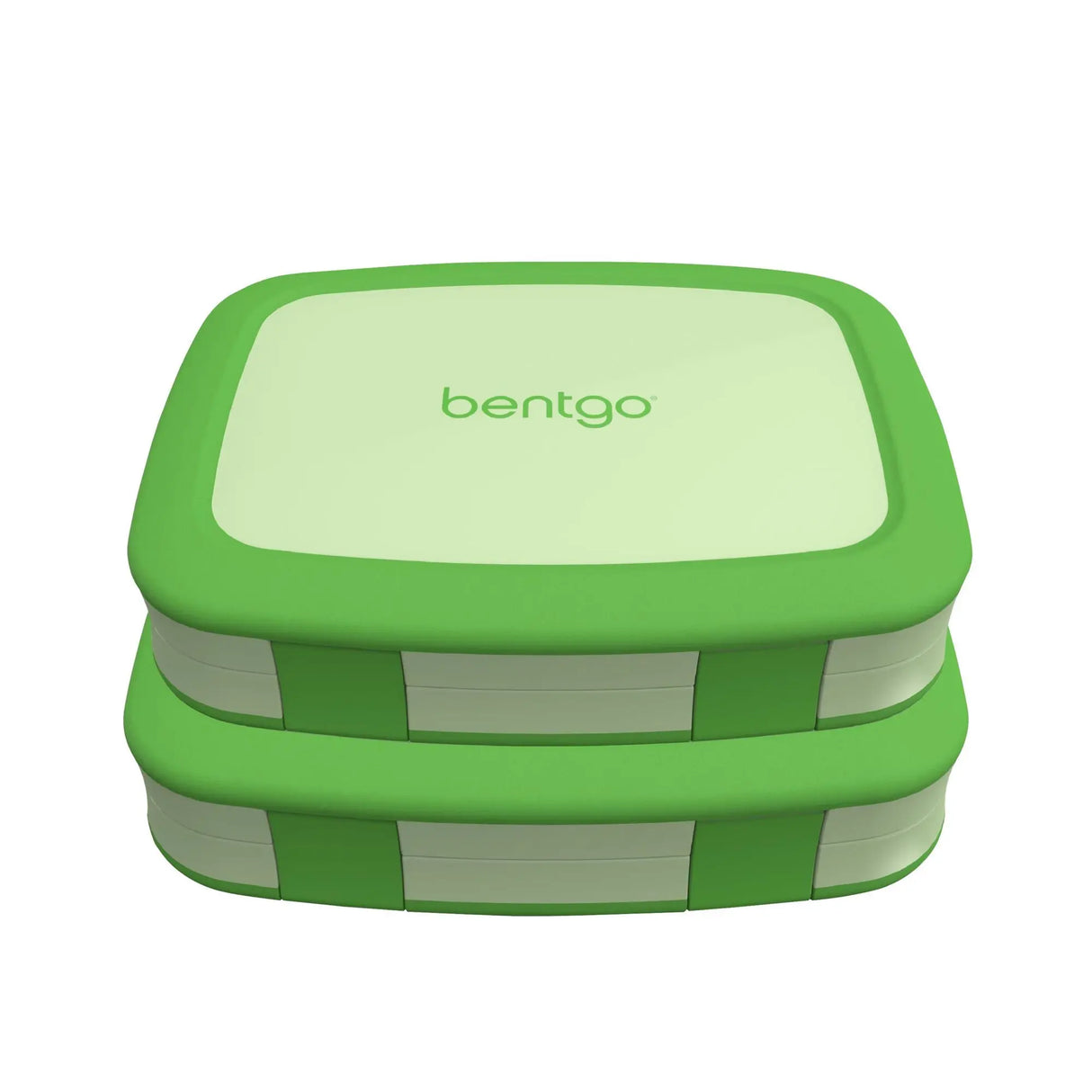 Bentgo Fresh Kids Lunch Box (2-Pack) | Green Leakproof Compartments Bentgo