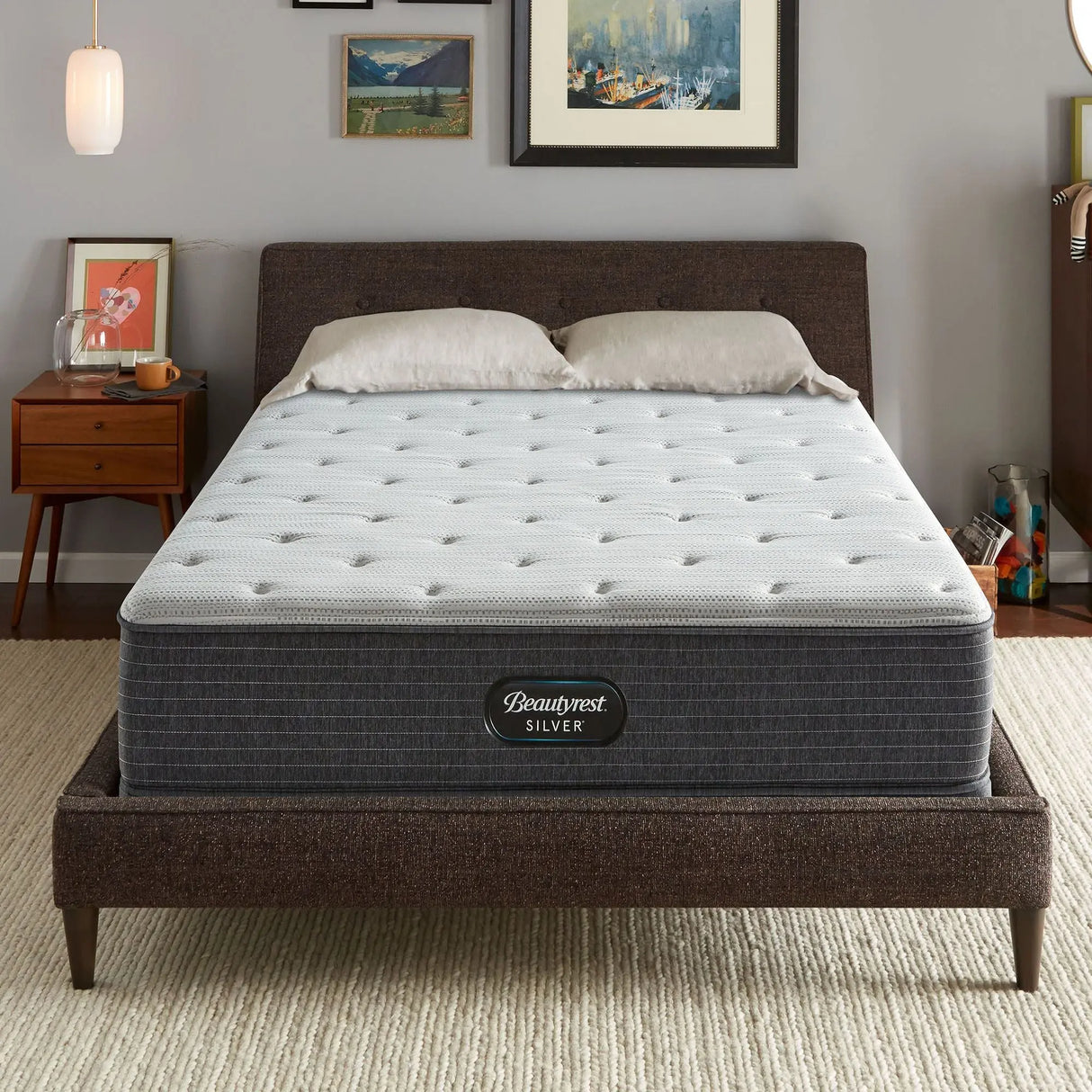 Beautyrest BRS900 Soft Twin XL Mattress (Silver) | Plush, Pressure-Relieving Sleep Surface Beautyrest