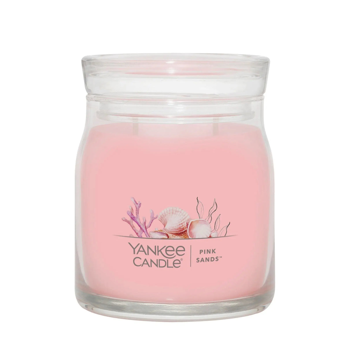 Yankee Candle Pink Sands Candle | Signature Medium Jar with Tropical Floral Notes Yankee Candle