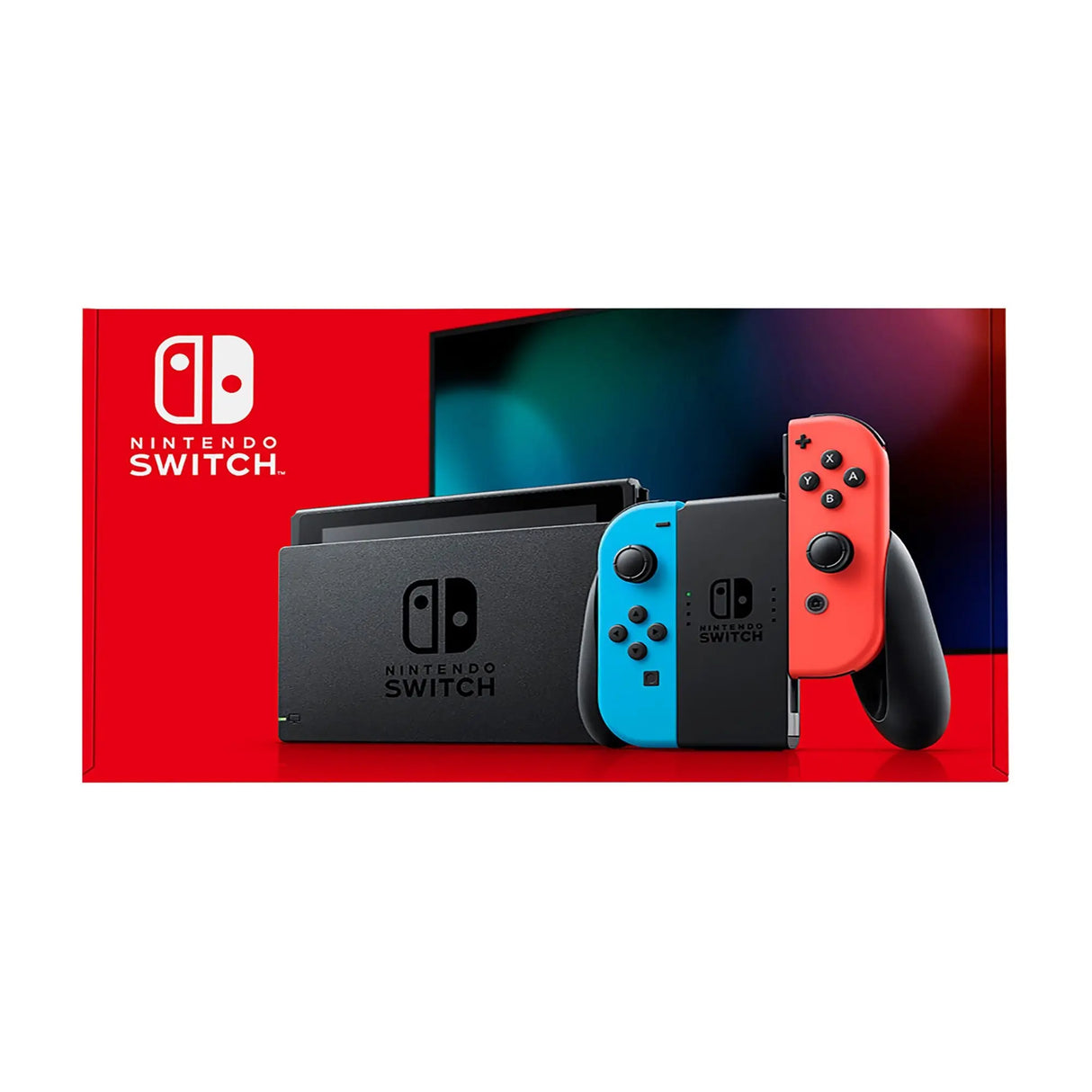 Nintendo Switch with Neon Blue & Red Joy-Con | Portable Gaming with Vibrant Controllers Nintendo