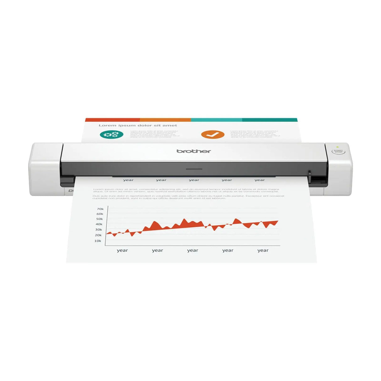 Brother DS-640 Mobile Scanner | Compact, High-Speed Scanning On-the-Go Brother