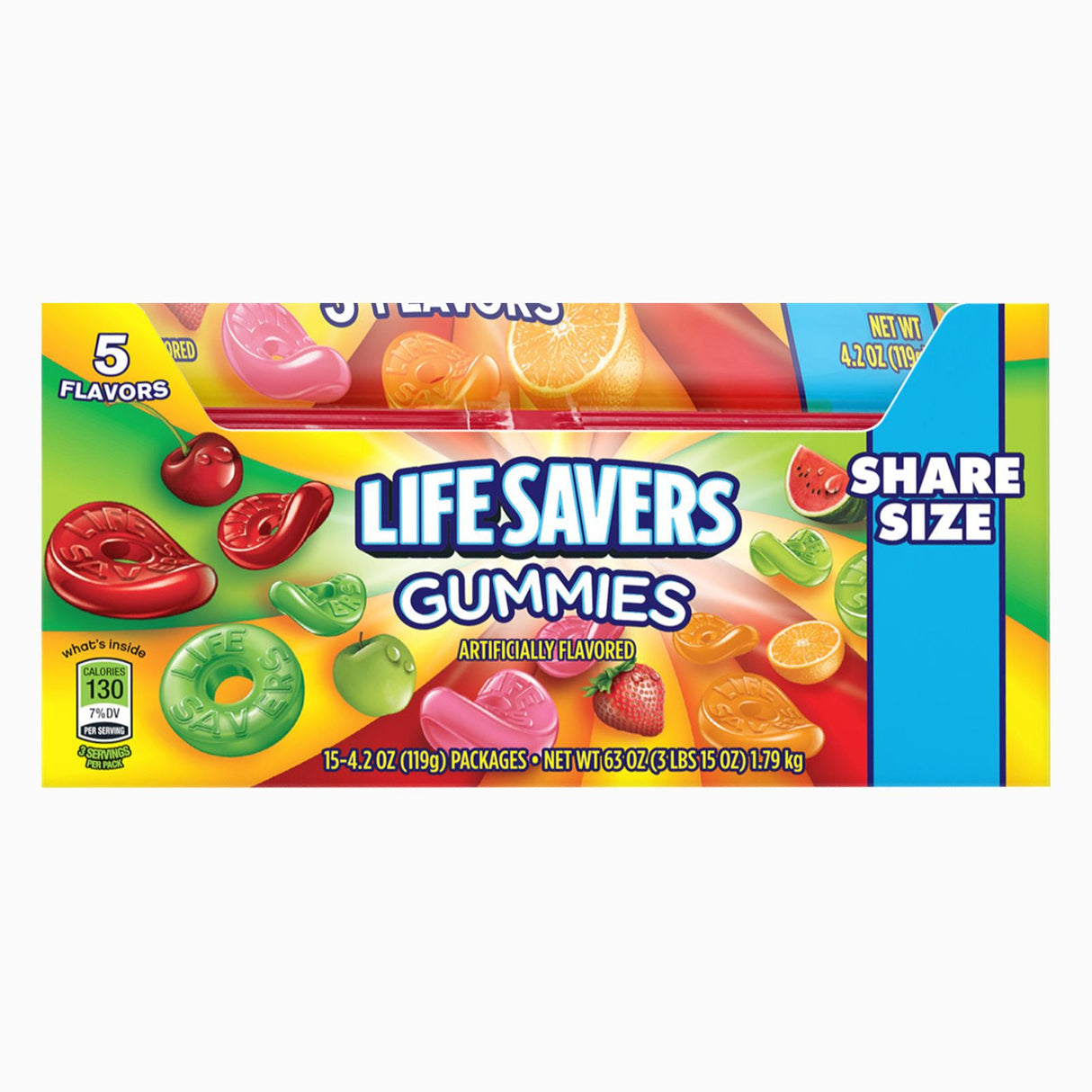 Life Savers 5 Flavors Gummies Candy 15 pack