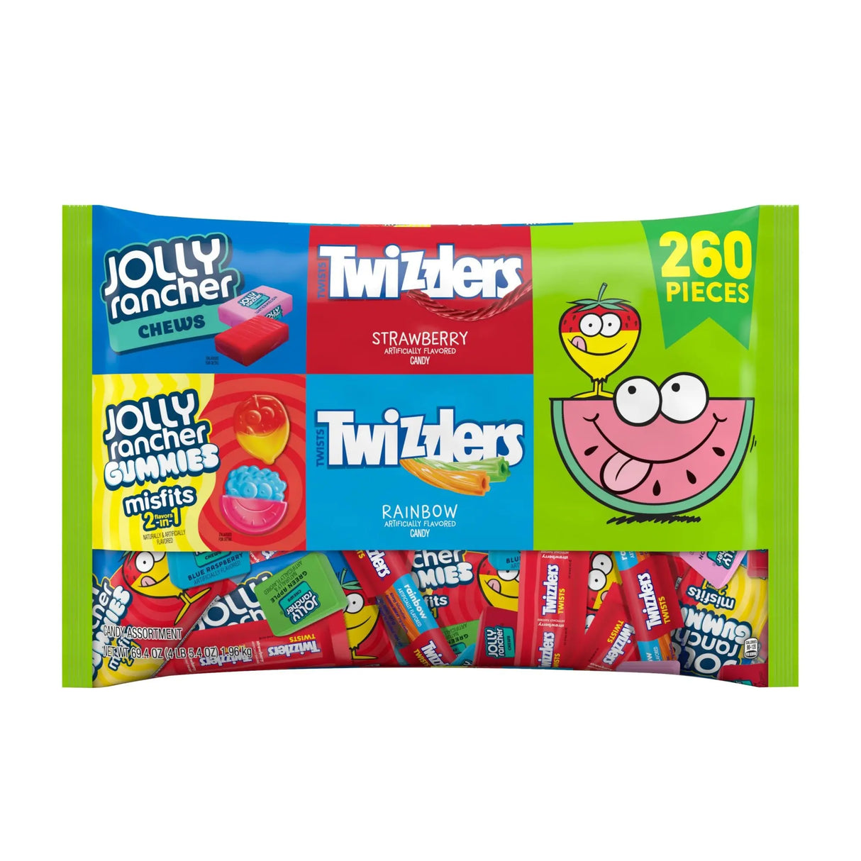 Twizzlers & Jolly Rancher Variety Bag (260 pc) | Sweet & Tangy Candy Mix for Sharing Hershey's