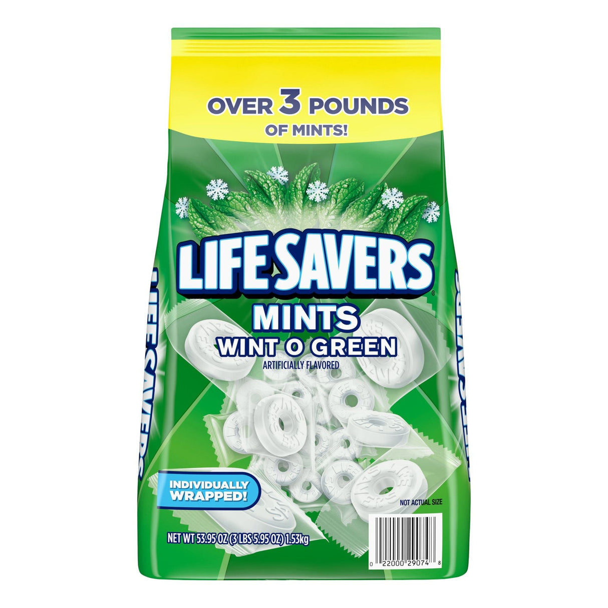 Life Savers Wint-O-Green Mints (53.95 oz) | Party-Size Bag of Cool, Refreshing Hard Candy Life Savers