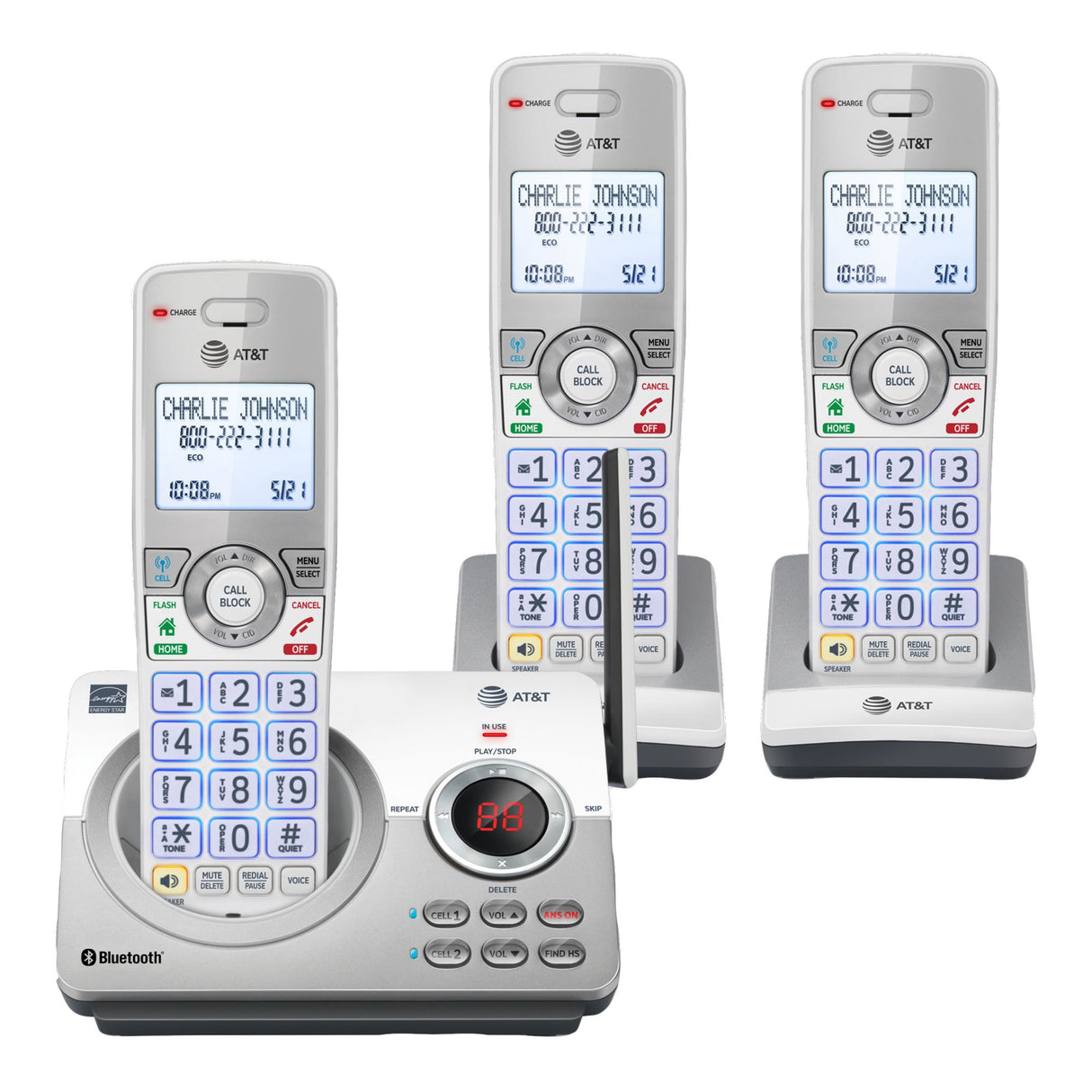 AT&T 3-Handset Cordless Phone