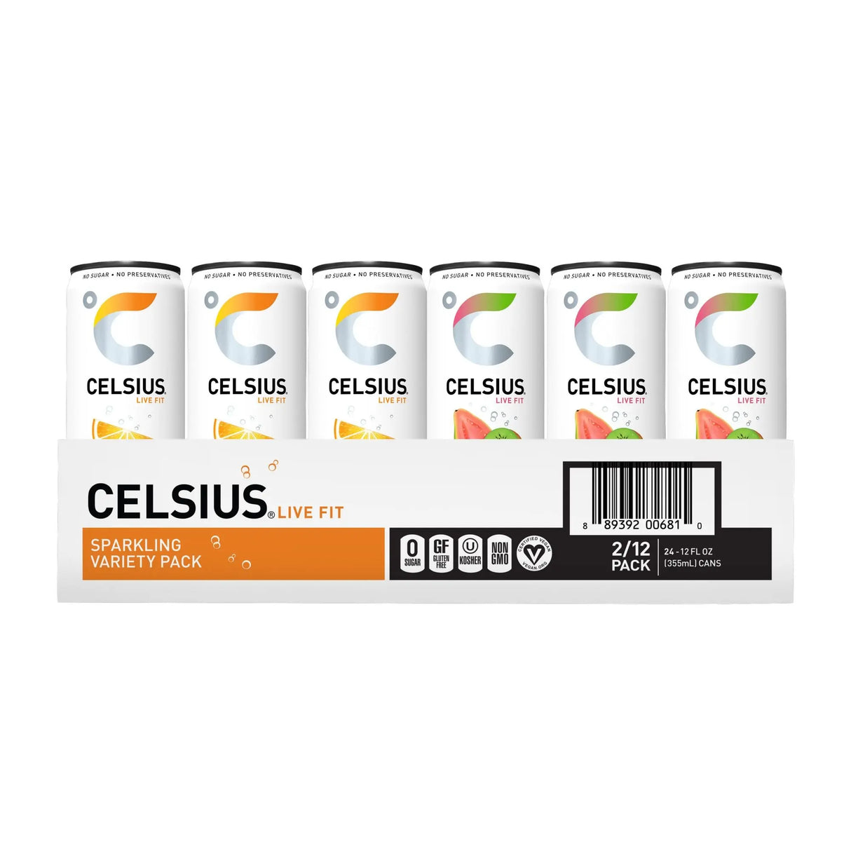 Celsius Essential Energy Drinks (24-Pack, 12 oz Each) | Zero Sugar Metabolic Boost Celsius