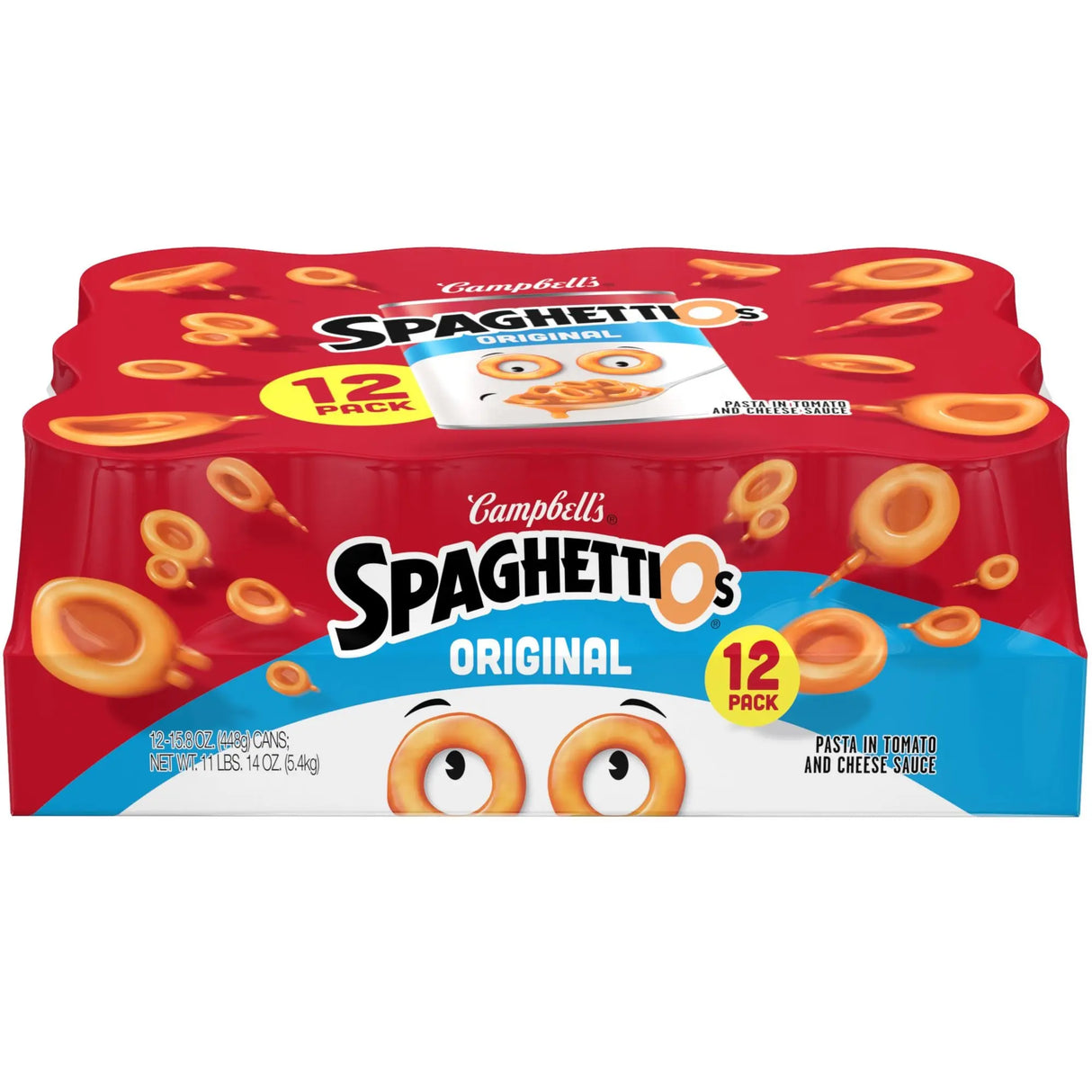 SpaghettiOs Original Canned Pasta (12-Pack, 15.8 oz Each) | Kid-Friendly Classic Pasta SpaghettiOs