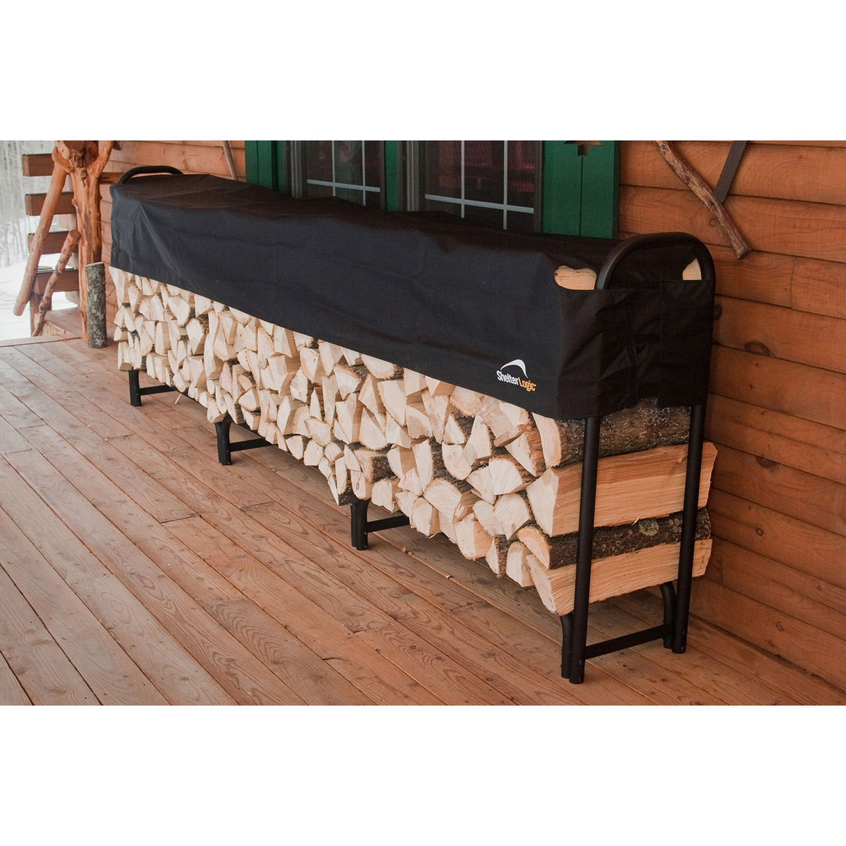 ShelterLogic 12ft Firewood Rack with Cover