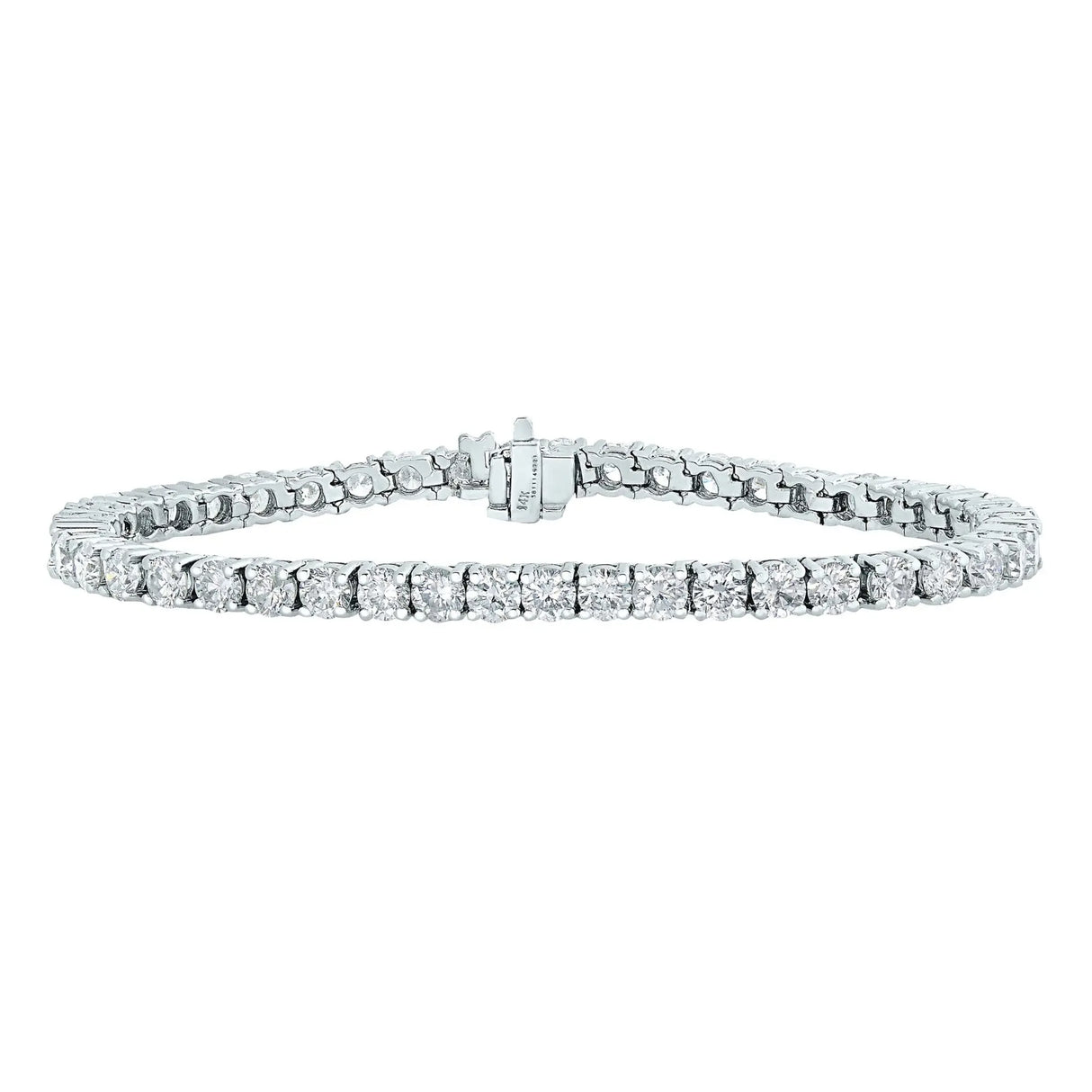 Amairah Diamond Bracelet (5 ct t.w., 14k White Gold) | Timeless Round Prong Sparkle Amairah