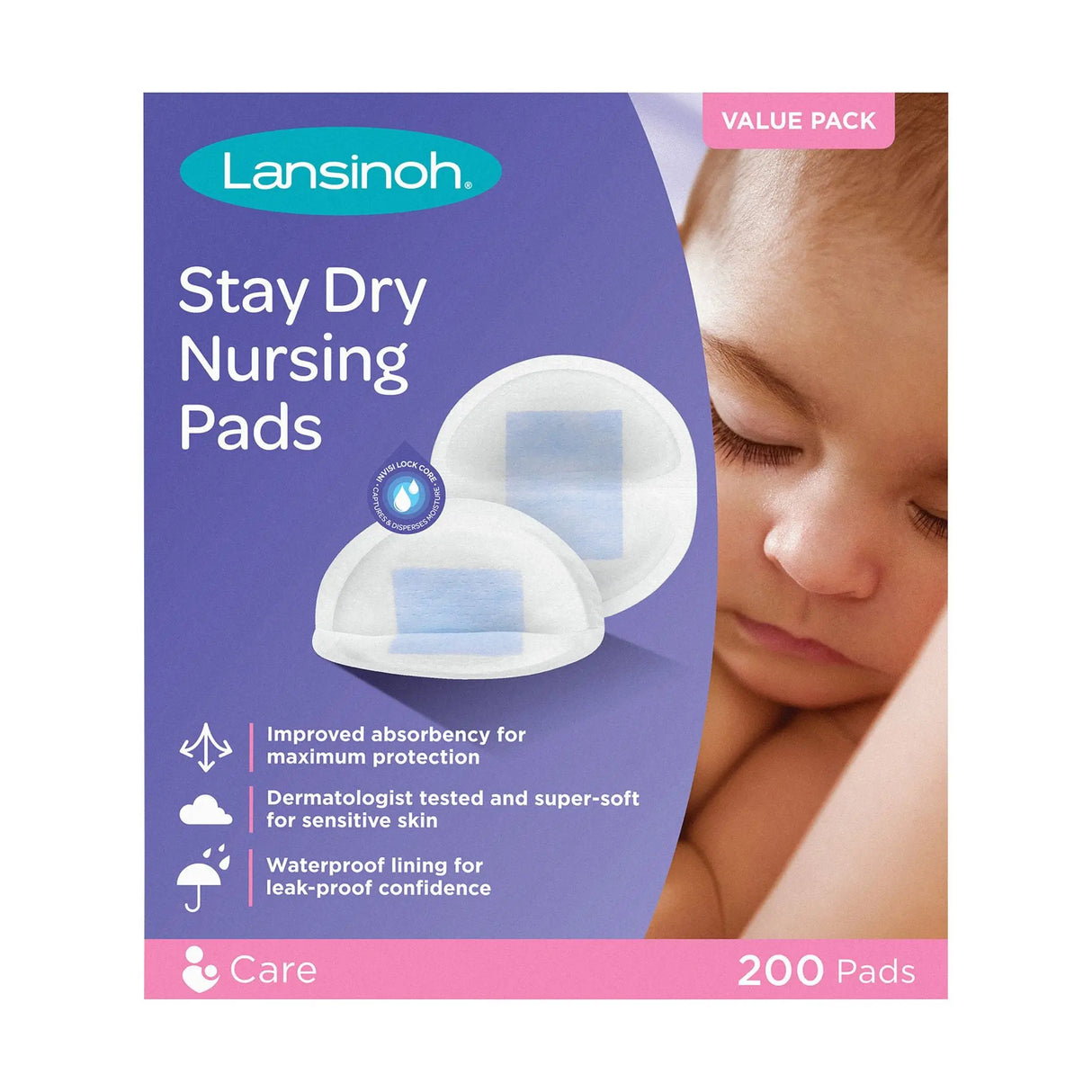 Lansinoh Disposable Nursing Pads | Stay-Dry Comfort with Leak Protection Lansinoh