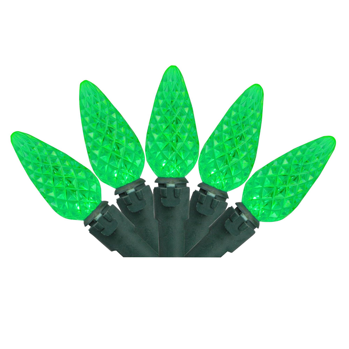 Northlight 23ft 70-count Christmas lights green on green wire