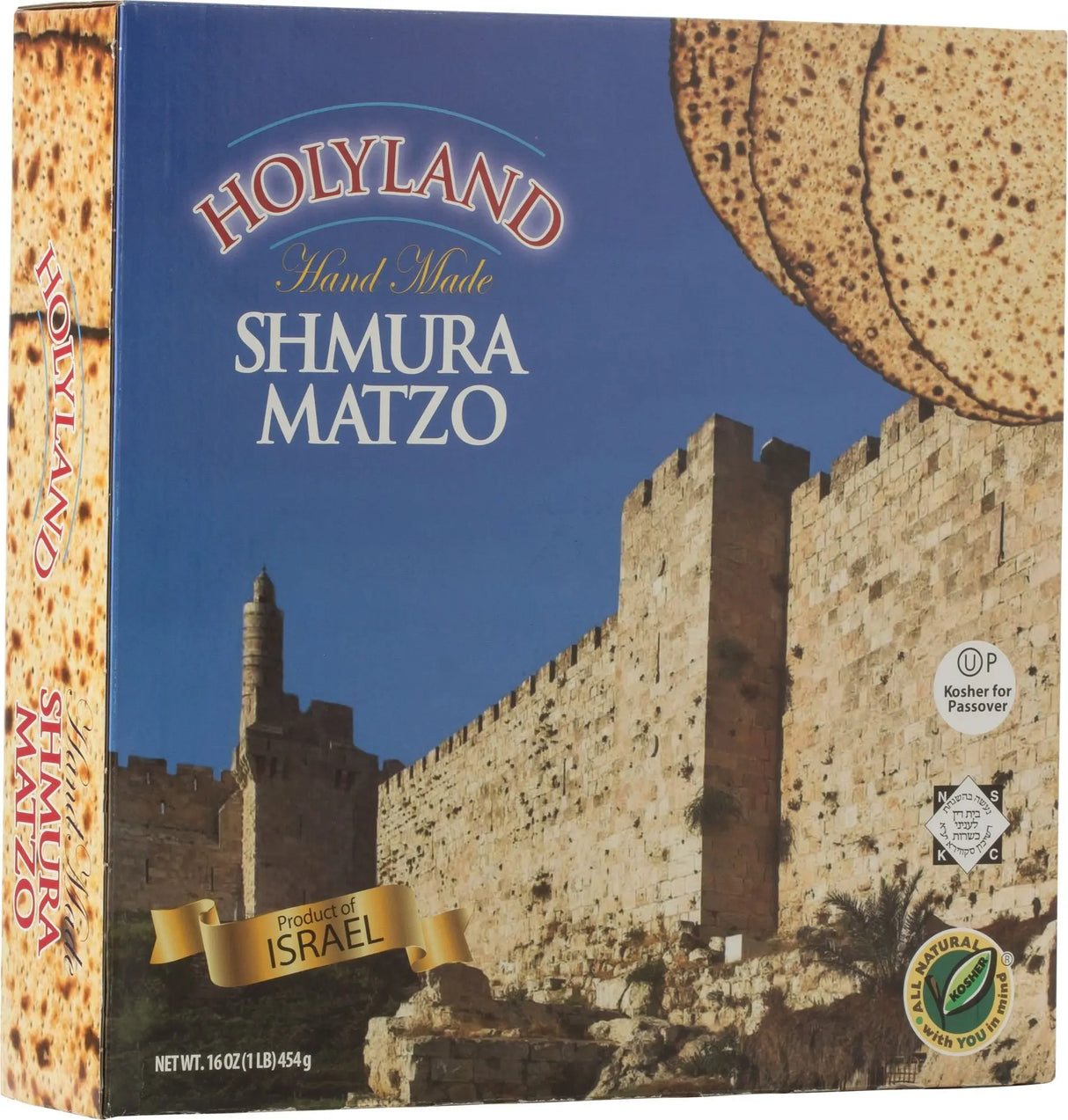 Holyland Shmura Matzo (1 lb) | Hand-Harvested Passover Matzah Holyland