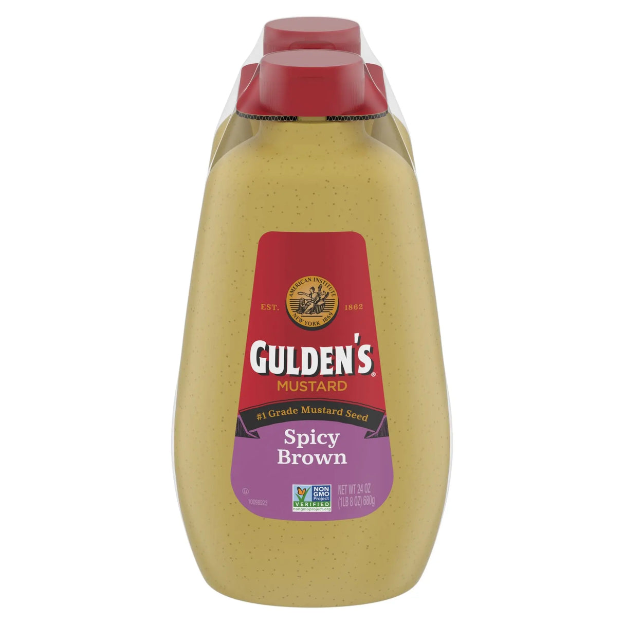 Gulden's Spicy Brown Mustard (2-Pack, 24 oz Each) | Bold, Zesty Flavor Boost Gulden's