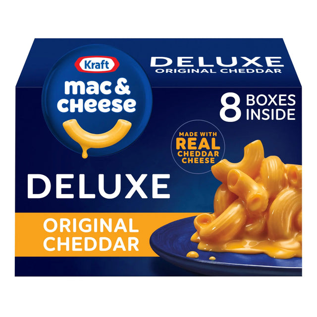 Kraft Deluxe Mac & Cheese Dinner (8-Pack, 14 oz Each) | Creamy, Comforting Classic Kraft