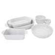 Henckels Ceramic Mixed Baking Dish Set (8-Piece, White) | Durable Nonstick Bakeware in Assorted Sizes Henckels