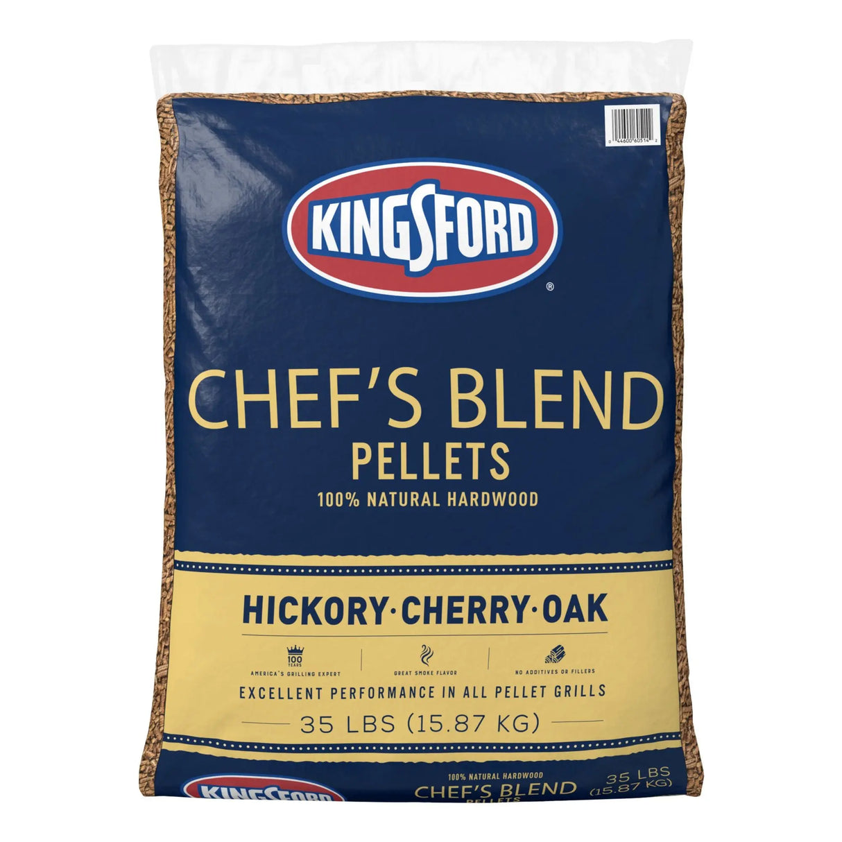 Kingsford 100% Natural Hardwood Blend Pellets (35 lbs) | Authentic Wood Smoke Flavor for Grilling & Smoking Kingsford