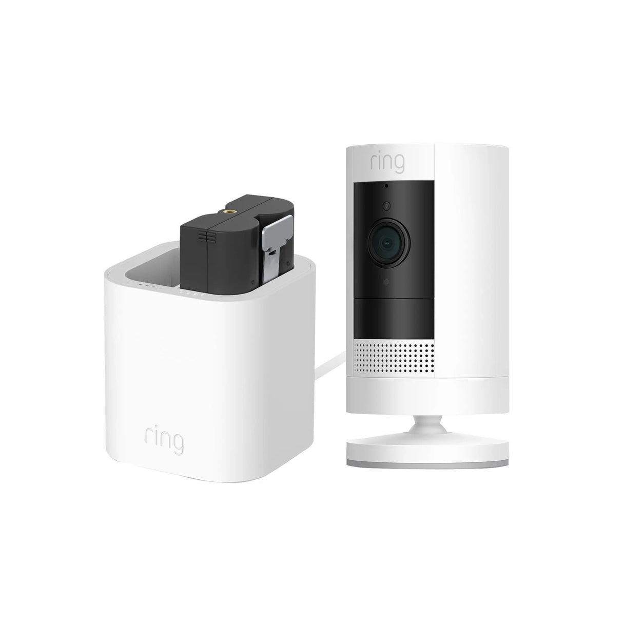 Ring Stick Up Cam (1080p, Battery) | Wireless Security with Quick-Release Battery Ring