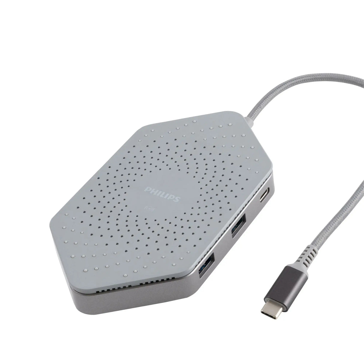 Philips USB-C Dock & Charging Station (Gray) | Multi-Port Power and Data Hub Philips