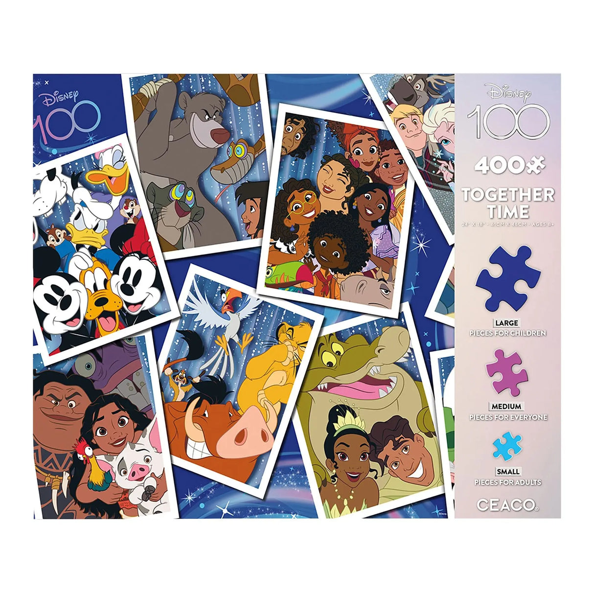 Ceaco Disney Together Time Selfies Puzzle (400-Pc.) | Fun Family Activity with Favorite Characters Ceaco