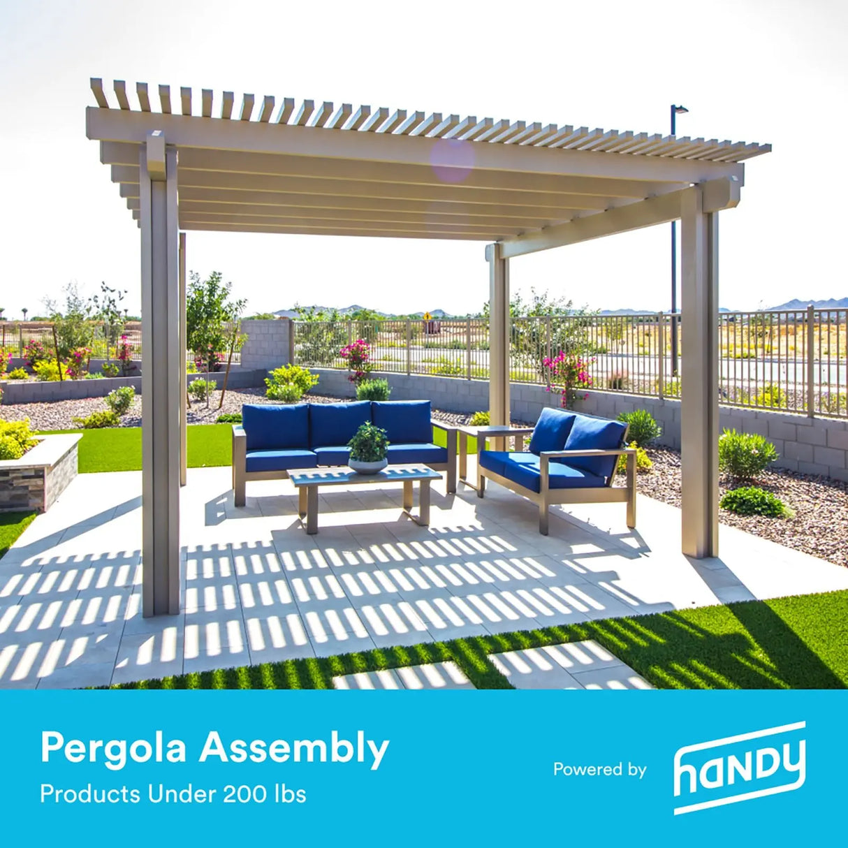 Handy Pergola Assembly Kit (<200 lbs) | Quick Outdoor Shade Setup Handy