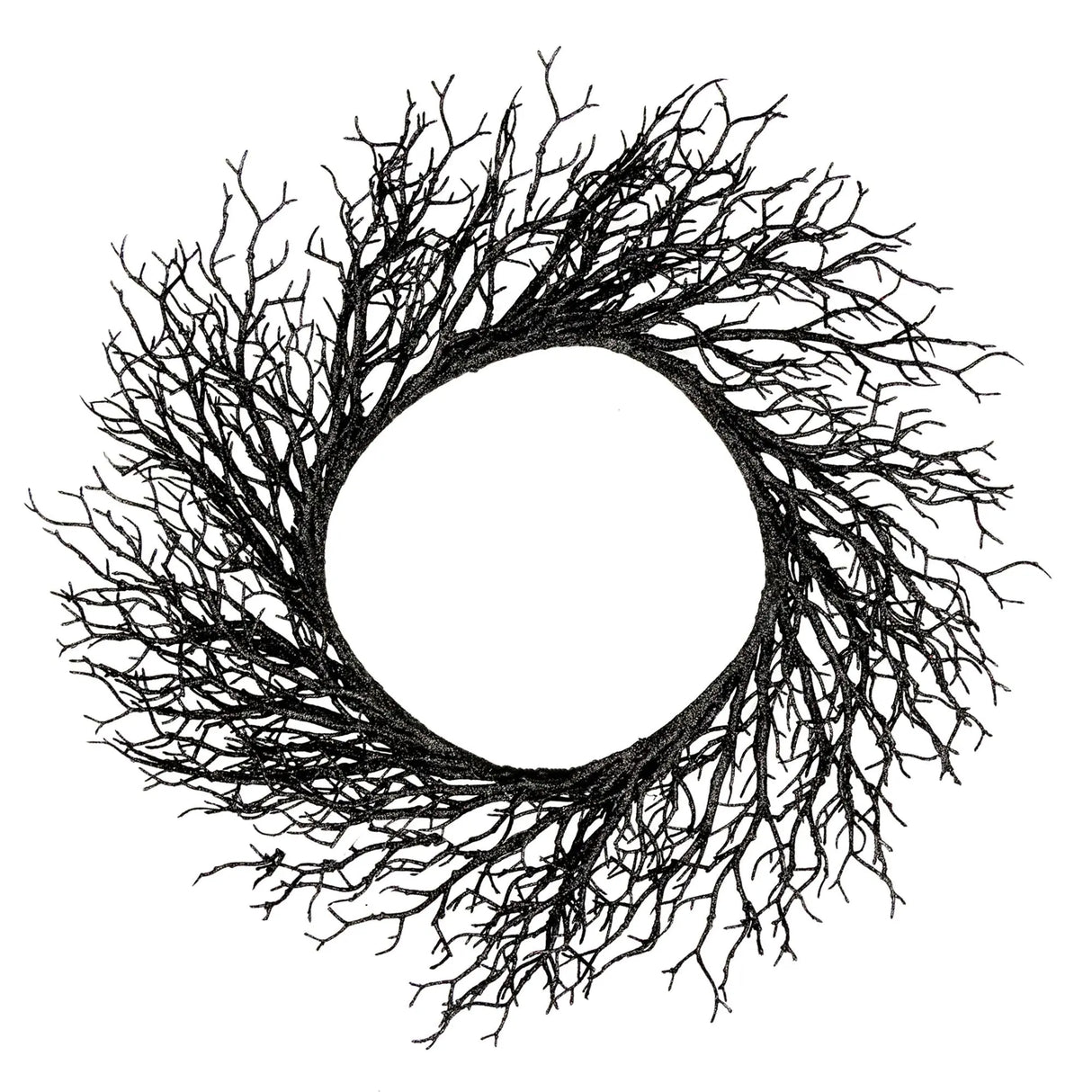 Northlight Black Twig Halloween Wreath (24") | Spooky Outdoor Décor Accent Northlight