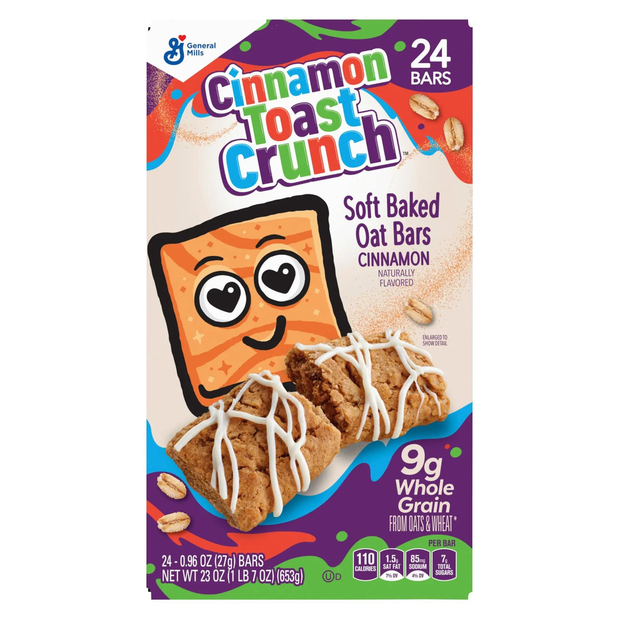 Cinnamon Toast Crunch Soft Oat Bars (24-Pack) | Baked Breakfast Bars with Cinnamon Flavor Cinnamon Toast Crunch