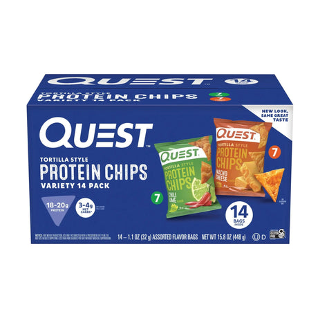 Quest Tortilla Protein Chips (14 ct.) | 18-20g Protein, Crunchy & Satisfying Quest