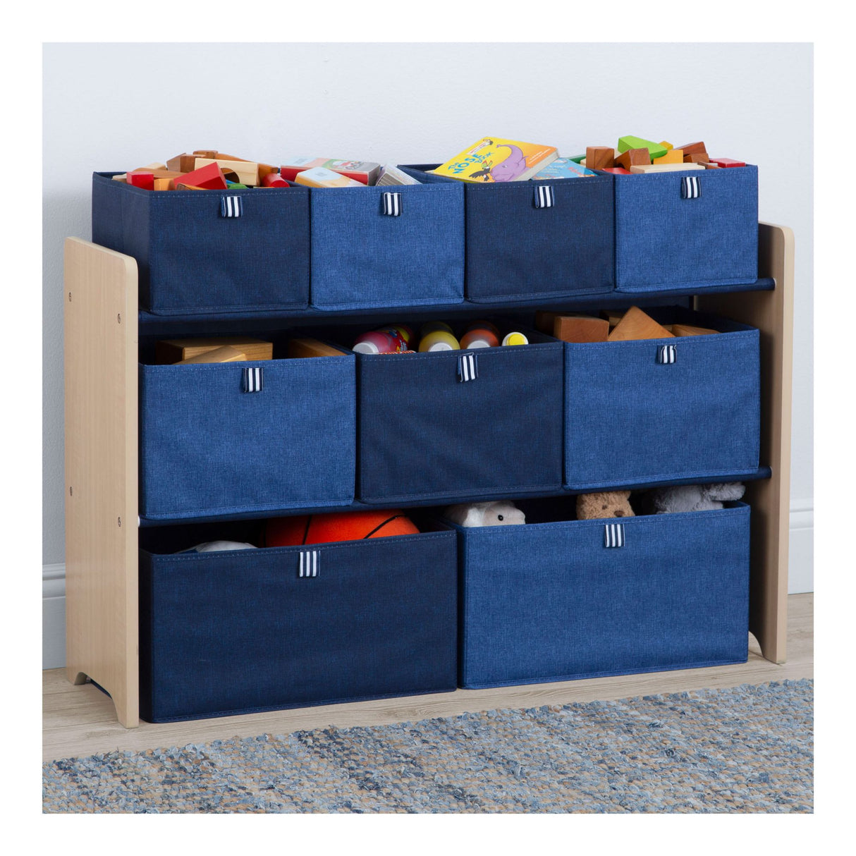 GapKids Deluxe Toy Organizer Navy Natural