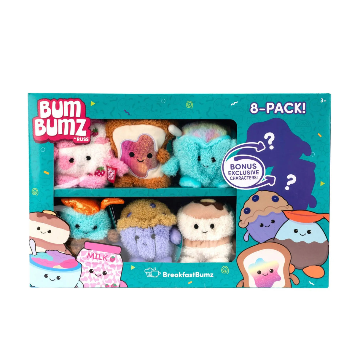 Russ Berrie BreakfastBumz Plush Set (8-Pack) | Adorable Surprise Toy Russ Berrie