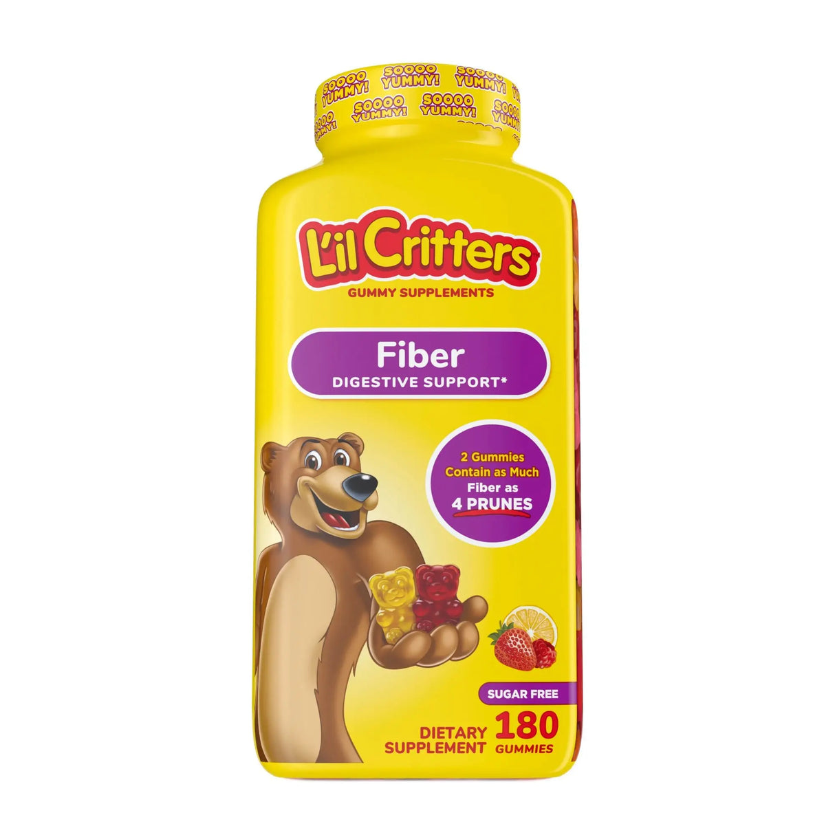 L'il Critters Fiber Gummy Bears (180 ct) | Delicious Digestive Health Support L'il Critters