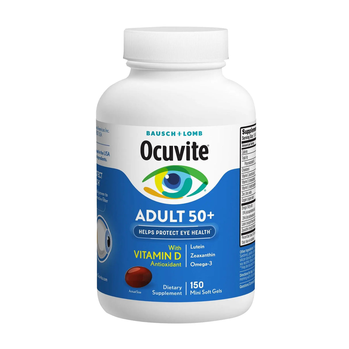 Bausch & Lomb Ocuvite 50+ Eye Vitamins (150 ct) | Vision & Eye Health Support Bausch & Lomb