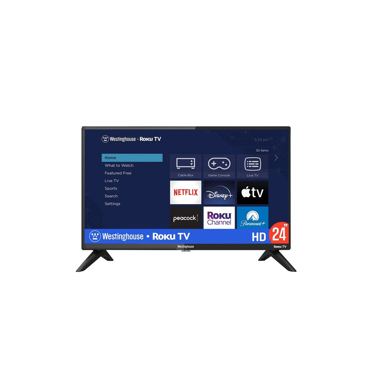 Westinghouse 24" Roku TV | Compact Streaming Entertainment with 2-Year Warranty Westinghouse