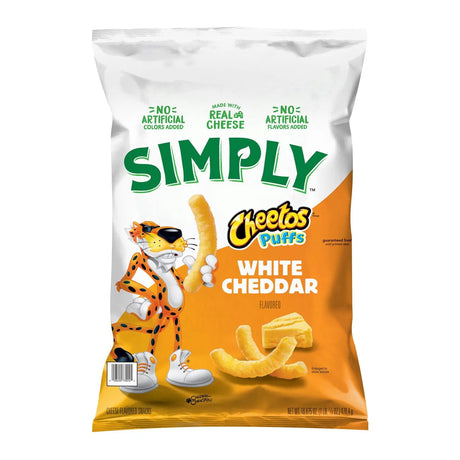 Simply Cheetos Puffs White Cheddar (16.875 oz) | Light, Cheesy Snack with Bold Flavor Cheetos
