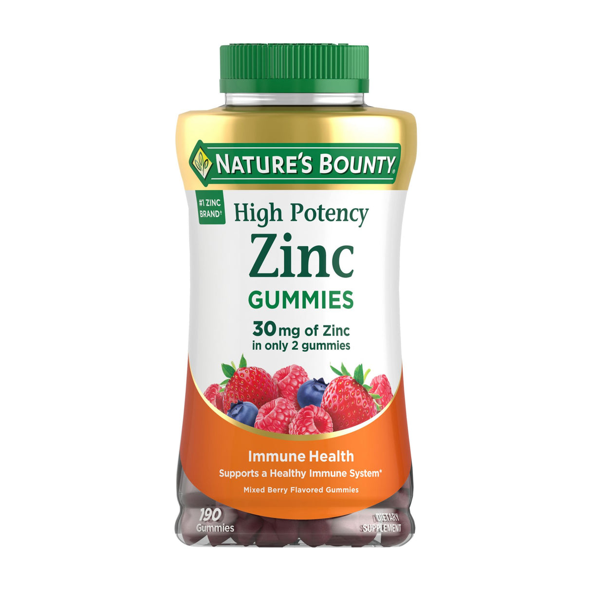 Nature's Bounty Zinc Gummies 190 count