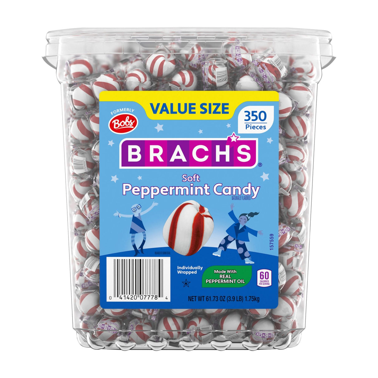 Brach's Soft Peppermint Candies (350 ct.) | Refreshing Mints with a Smooth Texture Brach's