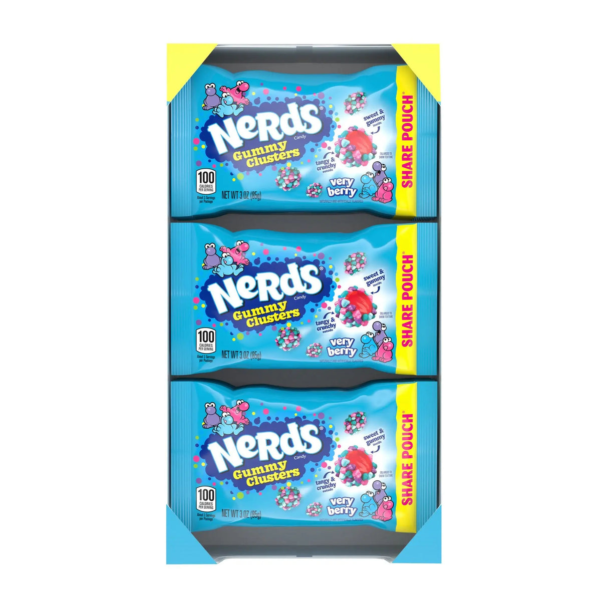 Nerds Very Berry Clusters (12-Pack) | Crunchy, Fruity Candy Treats for Sharing Nerds